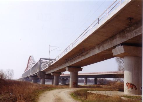 Pont-rail sur l'Elbe à Wittenberg