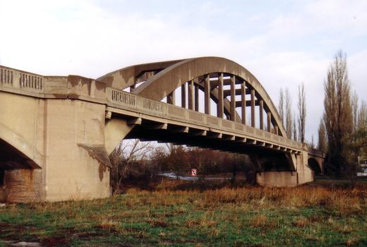 Bridge across the Saale, Könnern, Saxony-Anhalt