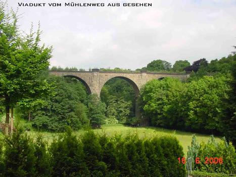 Eisenbahnviadukt Wengern, Wetter-WengernAnsicht vom Mühlenweg (von Süden) : Eisenbahnviadukt Wengern, Wetter-Wengern Ansicht vom Mühlenweg (von Süden)