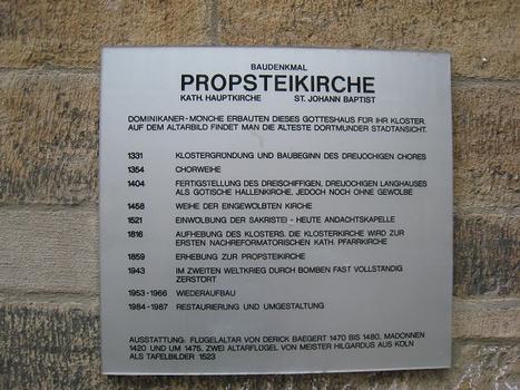 Propsteikirche, Schild