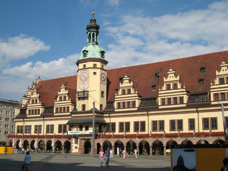 Altes Rathaus, LeipzigAnsicht von Westen