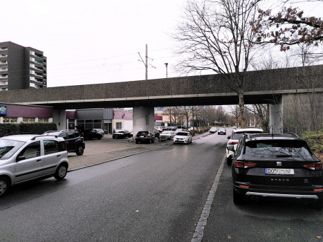 Pont-tramway sur le Mackenrothweg