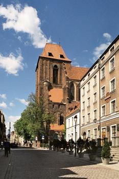St. Johns Cathedral in Torun seen from Zeglarska Street