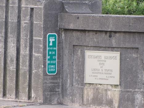 Isthmus Slough Bridge I plaque