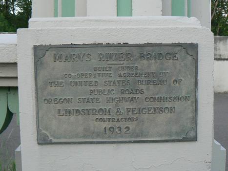 Marys River Bridge (Highway 99W northbound)