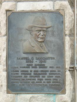 Plaque dedicated to Sameul C. Lancaster