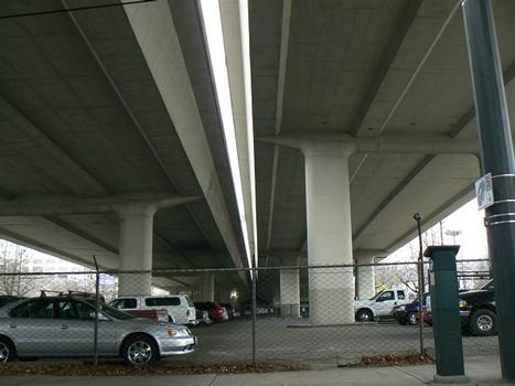 Interstate 405 approach ramps to Fremont Bridge (southwest end)