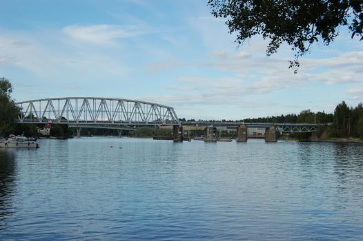 Eisenbahnbrücke, Savonlinna, Finnland