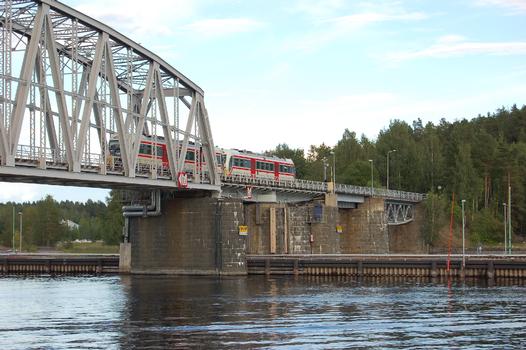 Eisenbahnbrücke, Savonlinna, Finnland
