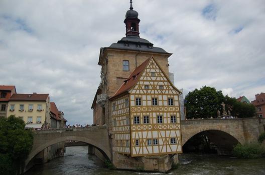 Obere Brücke, Bamberg, Oberfranken, Bayern, Deutschland