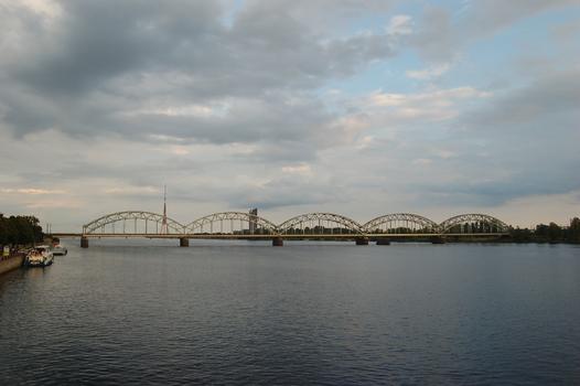 Daugava River Railroad Bridge at Riga