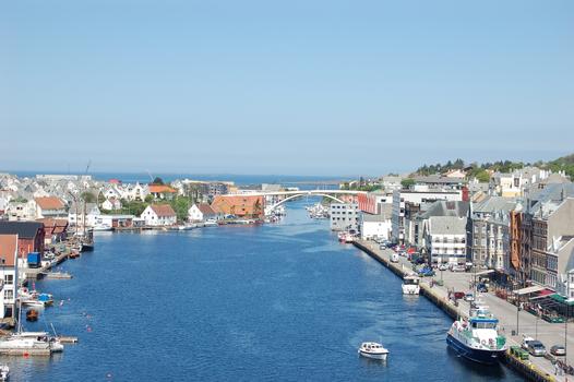Hasseløy Brücke, Haugesund, Rogaland, Norwegen