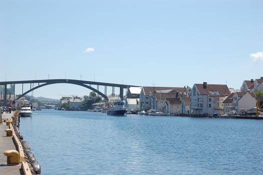 Risøy Brücke, Haugesund, Rogaland, Norwegen