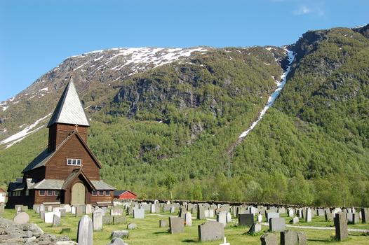Stabkirche-Røldal, Røldal, Hordaland, Norwegen