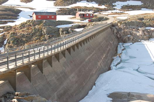 Slettedalsvatnet Dam at Røldal, Rogaland, Norway