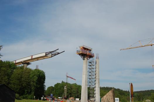 Bridge for the E 6 motorway under construction near Åmål