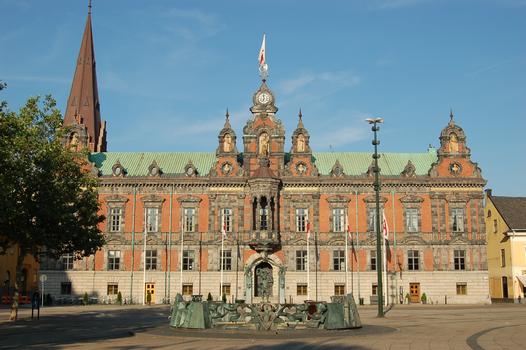 Rathaus am Stortorget, Malmö, Skåne län, Schweden