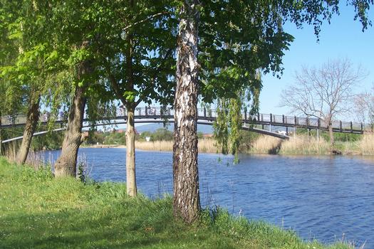 Leuchtbergbrücke über die Werra bei Eschwege Hessen
