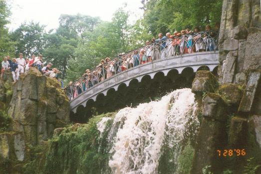 Devil's bridge at a park in Kassel-Wilhelmshöhe