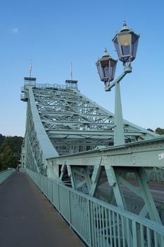 Le miracle blue (pont de Loschwitz) sur l'Elbe à Dresde