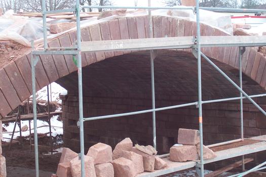Bridge across the Helme at Kelbra under reconstruction