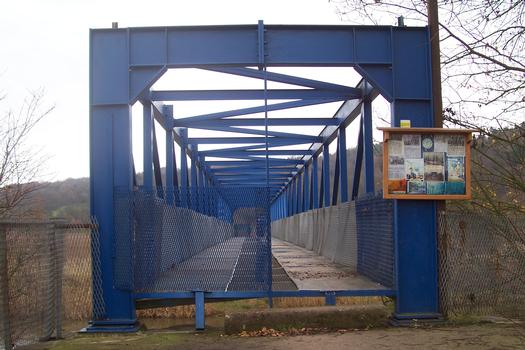 Ancien Pont-barrière entre Heldra et Treffurt sur la Werra reconvertit en passerelle