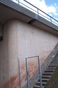 Wippertalbrücke im Zuge der A 38 noch nicht freigegeben Baujahr 2005/06 bei Bleicherode
