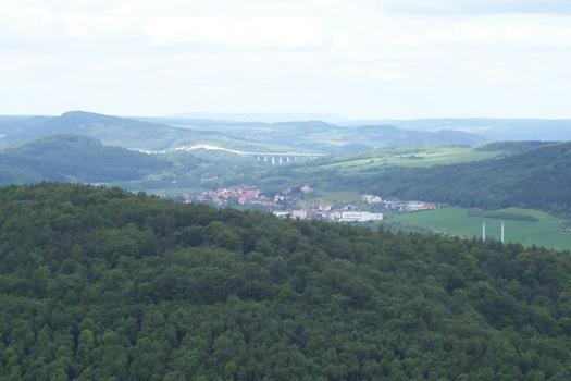 A 4 Autobahnbrücke hinter Eisenach/Stedtfeld Richtung Frankfurt