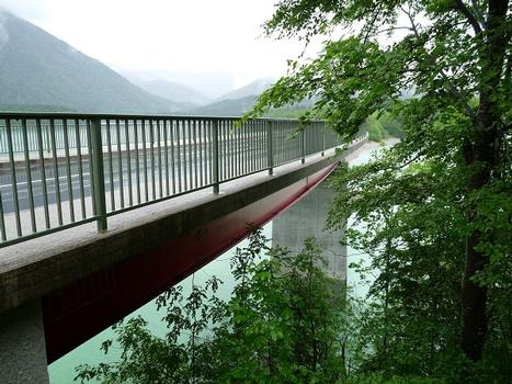 Vorderriß Brücke über Silbersteinstausee