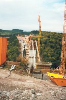 Talbrücke Wilde Gera im Bau