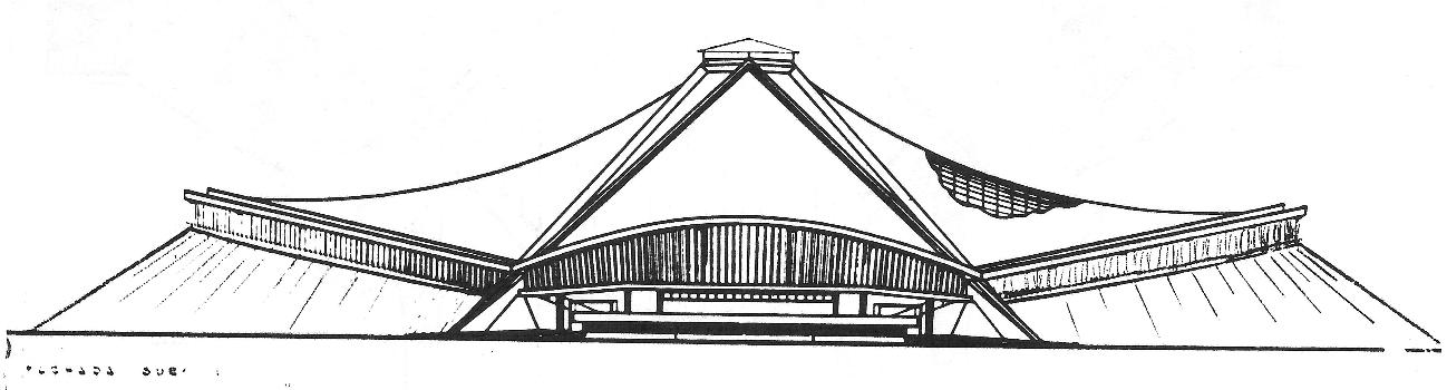 An elevation drawing shows the curvature of the main cables and the secondary cables that wrap over them