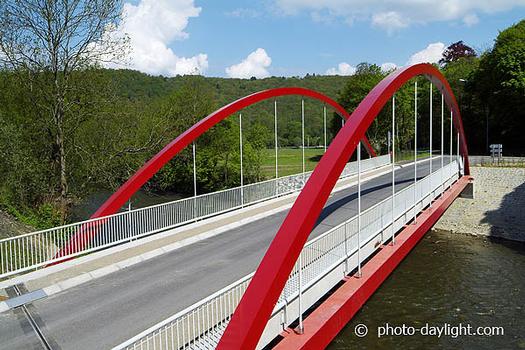 Pont de la Rochette sur la Vesdre à Chaudfontaine (BE)conception: bureau Greisch