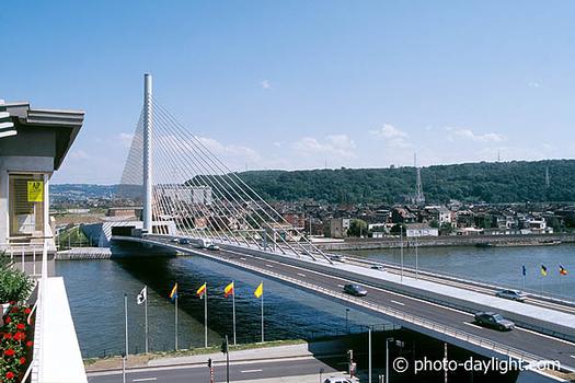 pont du Pays de Liège across the Meuse