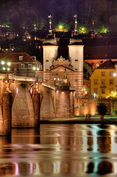 Karl Theodor Bridge at night
