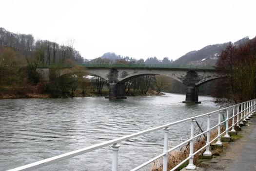 Pont de Chanxe vu de la rive droite amont