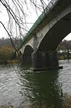 Pont de Chanxe vu de la rive droite amont