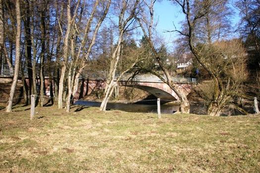 Bridge across the border between Oberhausen, Belgium, and Welchenhausen, Germany