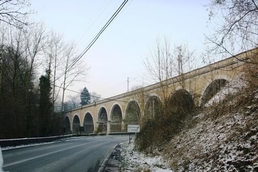 Eisenbahnviadukt in Remouchamps