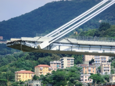 Polcevera viaduct after August 14th 2018 partial collapse