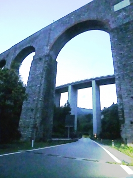 Roman aqueduct, Rio Briscata Viaduct and Campursone 2 southern portal