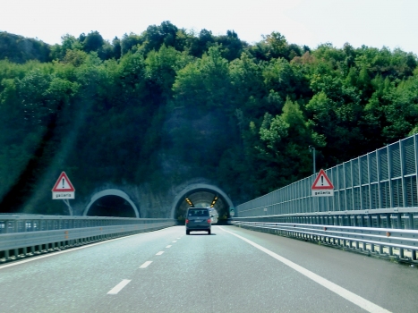 Bersaglio Tunnel northern portals