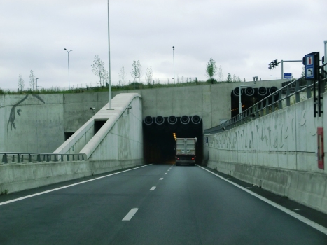 Koning Willem-Alexandertunnel lower and upper tubes northern portals