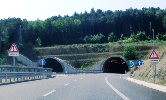 Tempa Ospedale Tunnel northern portals