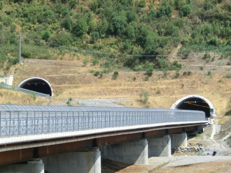 Pantano del Salice Viaduct and Cerreta Tunnel western portals