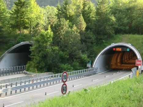 Spartiacque Tunnel western portals