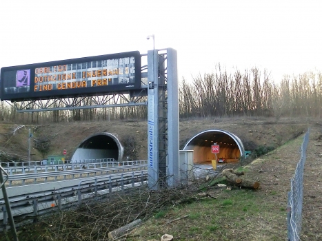 Valsesia Tunnel eastern portals