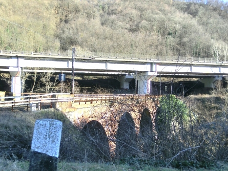 Stura 5 Bridge and, above, A26 Curli Viaduct