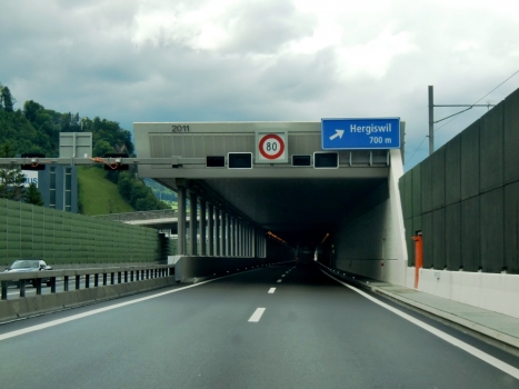 Stansstad Tunnel southern portal