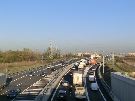A 52 Motorway (Italy) at Bollate-Novate exit