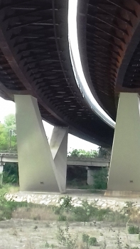 A58 Lambro Viaduct, V shaped pile